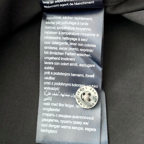 Tommy Jeans, Tommy Hilfiger, Shirt, Mens, Slim Fit Dress Shirt, Black, XXL, NEW - Picture 13 of 13